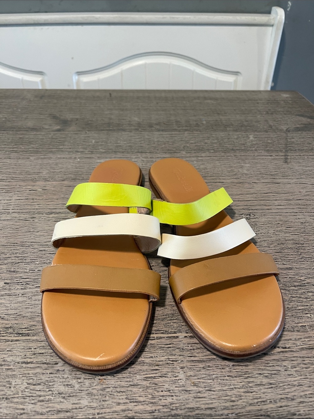 Madewell Ilana Slide Sandal in Leather Size 9.5